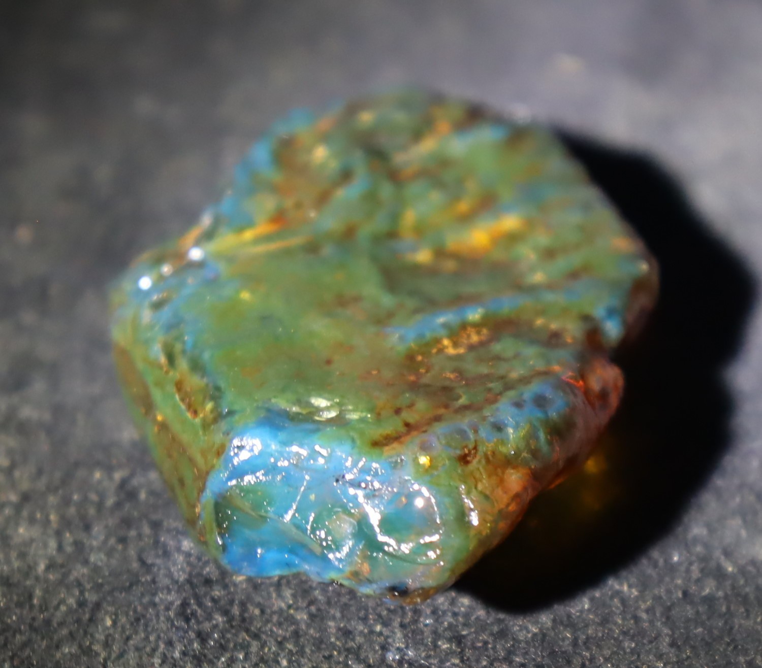 Finest Natural Dominican Clear Sky Blue Amber Rough Specimen 53mm 14g