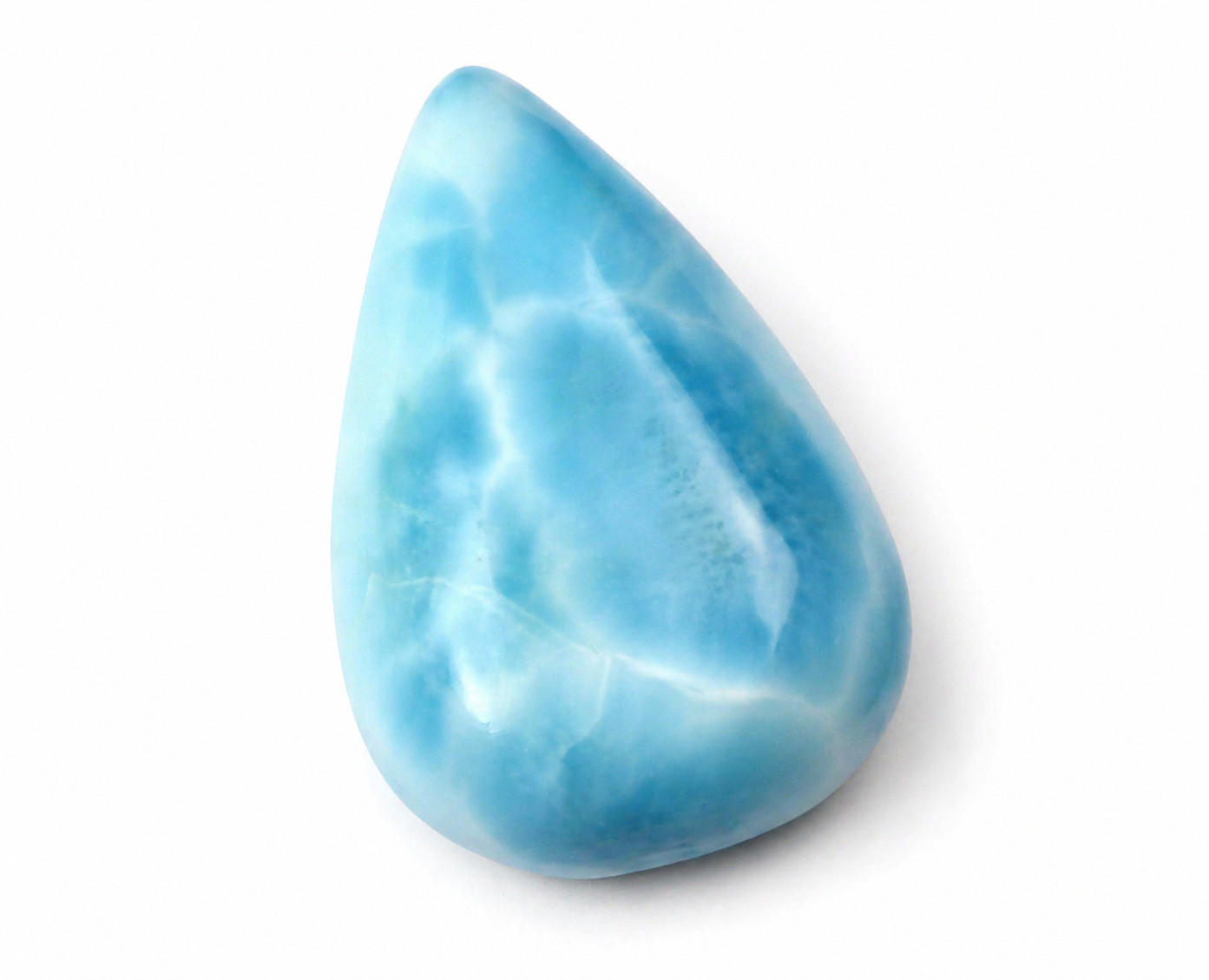 Exquisite Dominican Natural Sky Blue Larimar Teardrop Cabochon 24mm