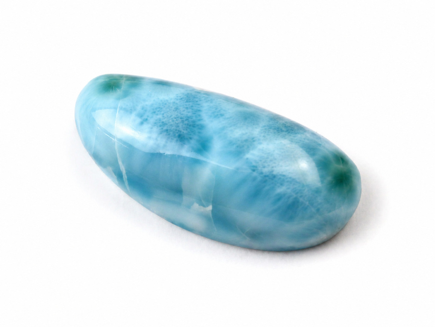 Charming Design Natural Ocean Blue Larimar Cabochon 35mm