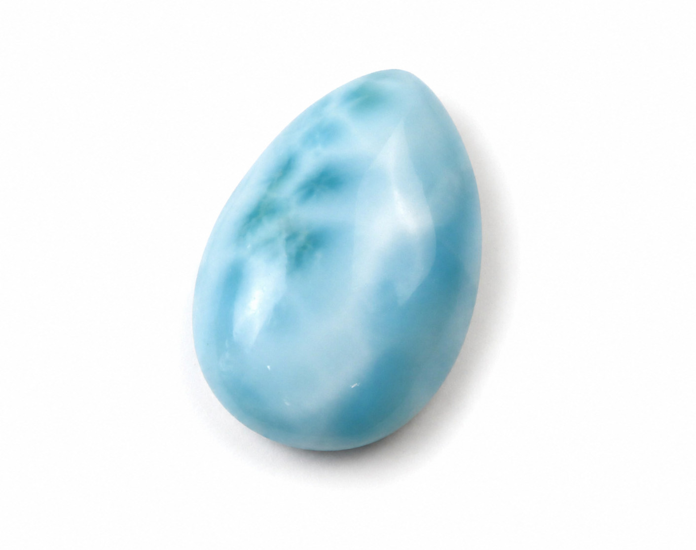 Lovely Natural Sky Blue Larimar Cabochon 15mm