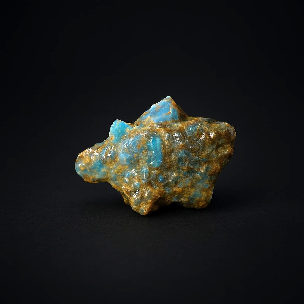 Authentic Sky Blue Dominican Amber Rough Specimen Chunk 66mm 29.5g