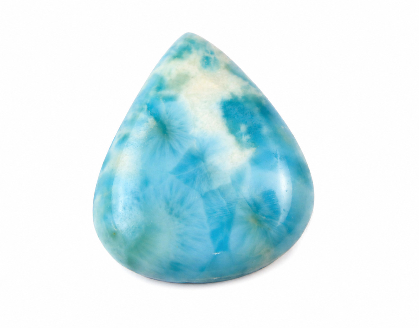 Exquisite Natural Sky Blue Larimar Cabochon 30mm