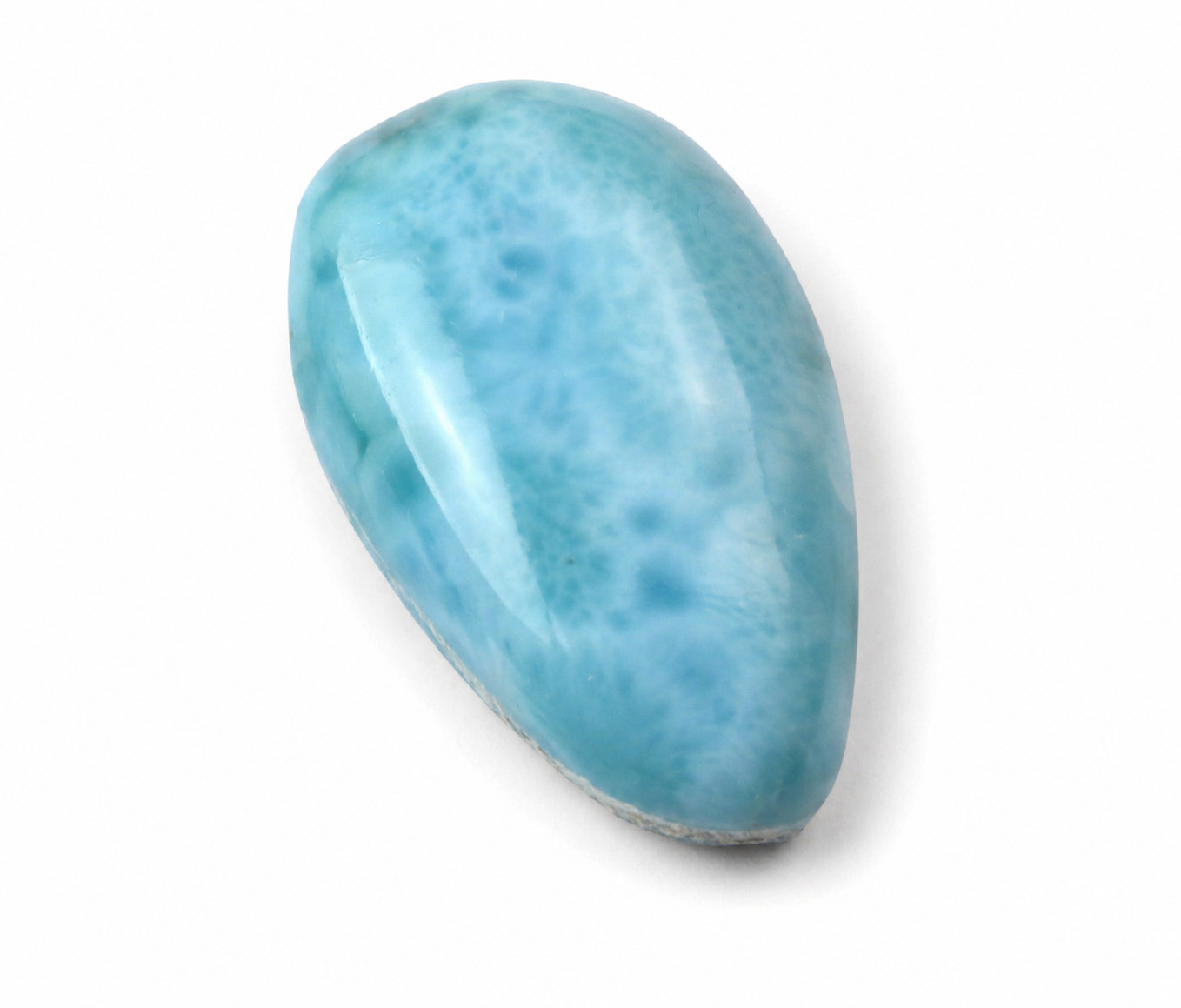 Charming Design Natural Sky Blue Larimar Cabochon 30mm