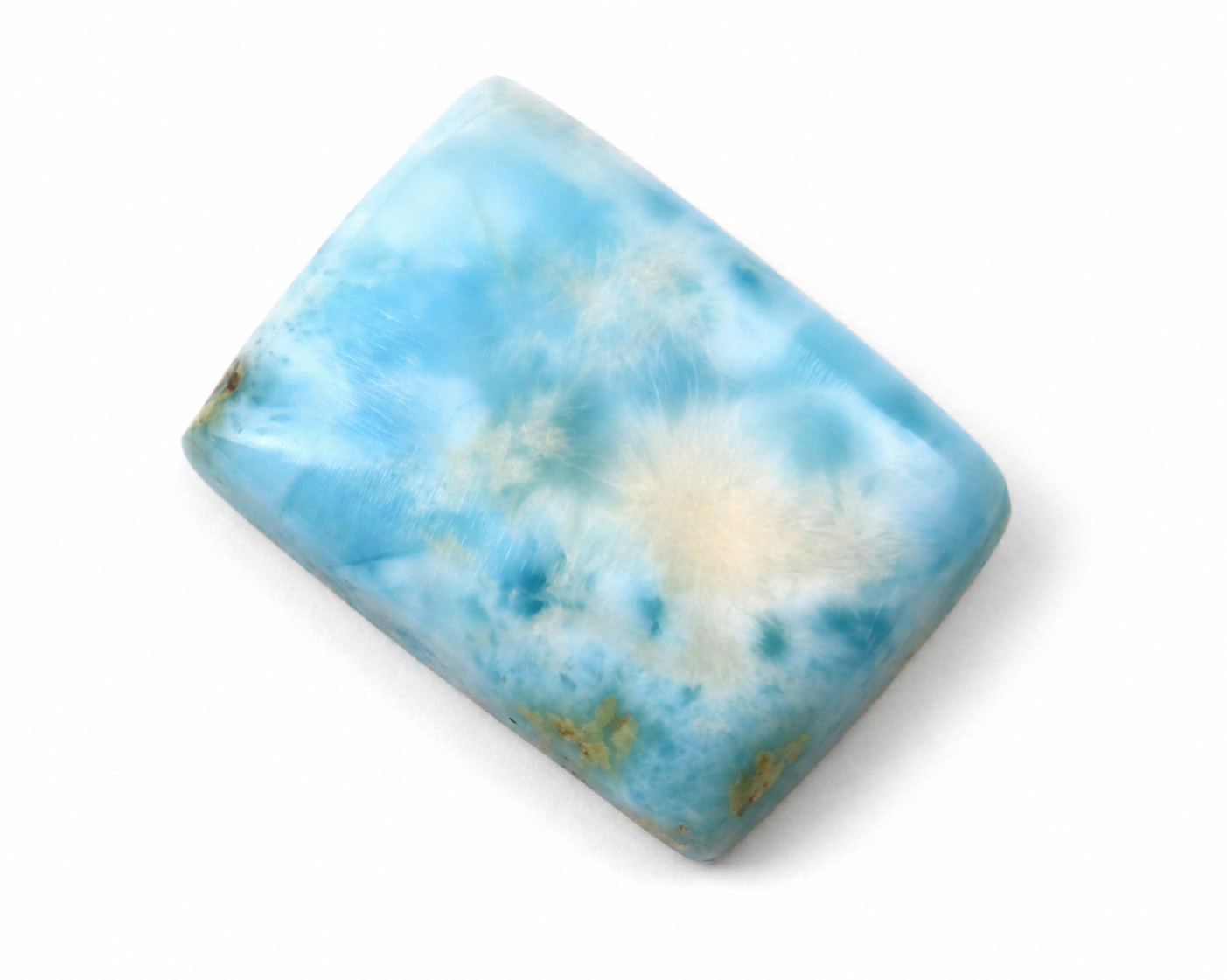 Beautiful Natural Light Blue Larimar Cabochon 25mm
