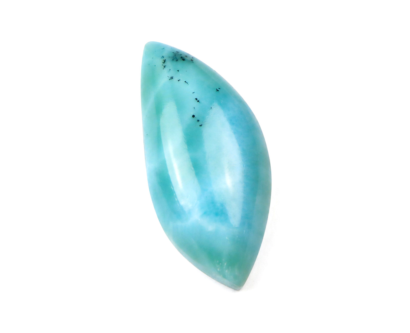 Excellent Natural Deep Blue Larimar Marquise Cabochon 29mm