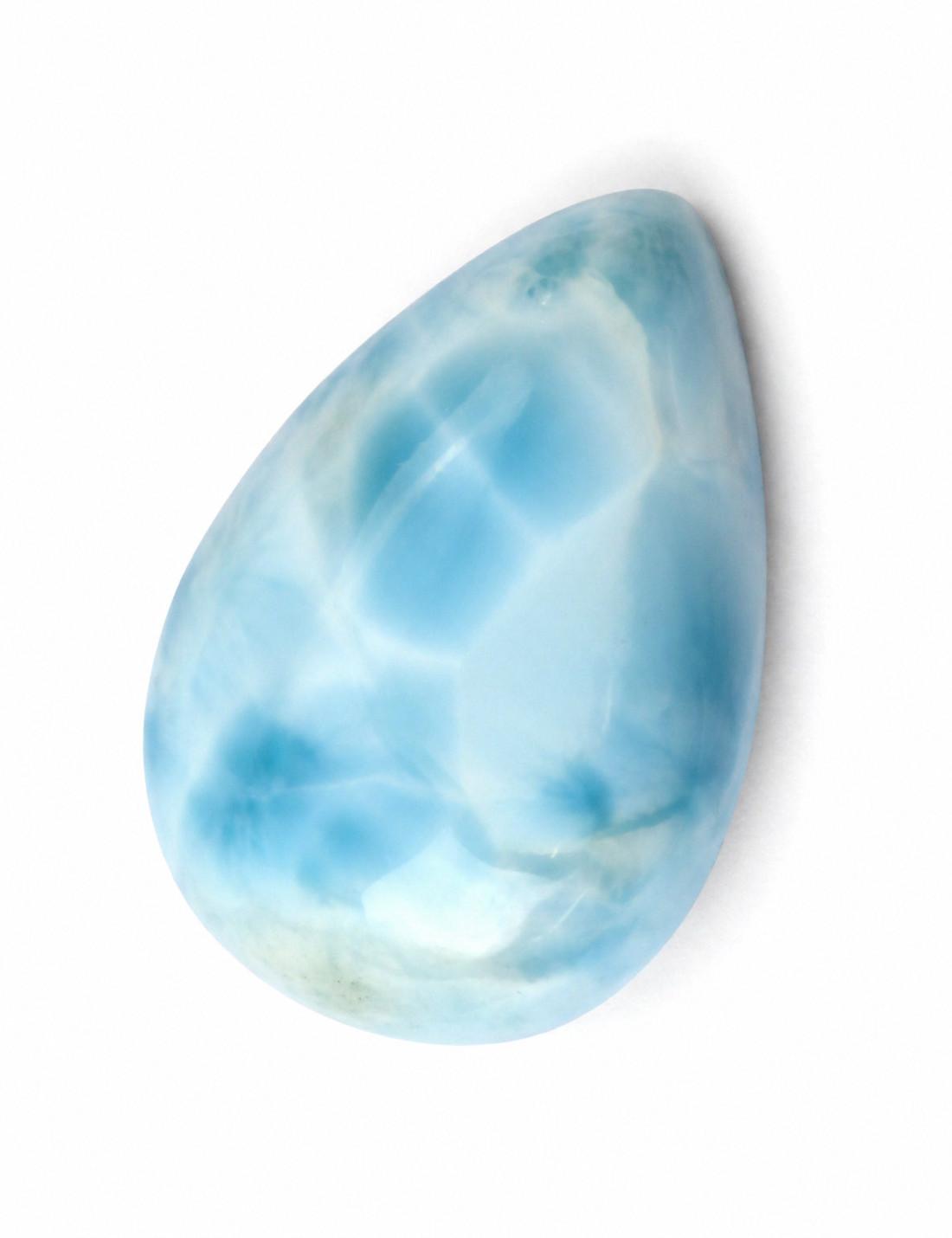 Lovely Natural Sky Blue Larimar Teardrop Cabochon 25mm