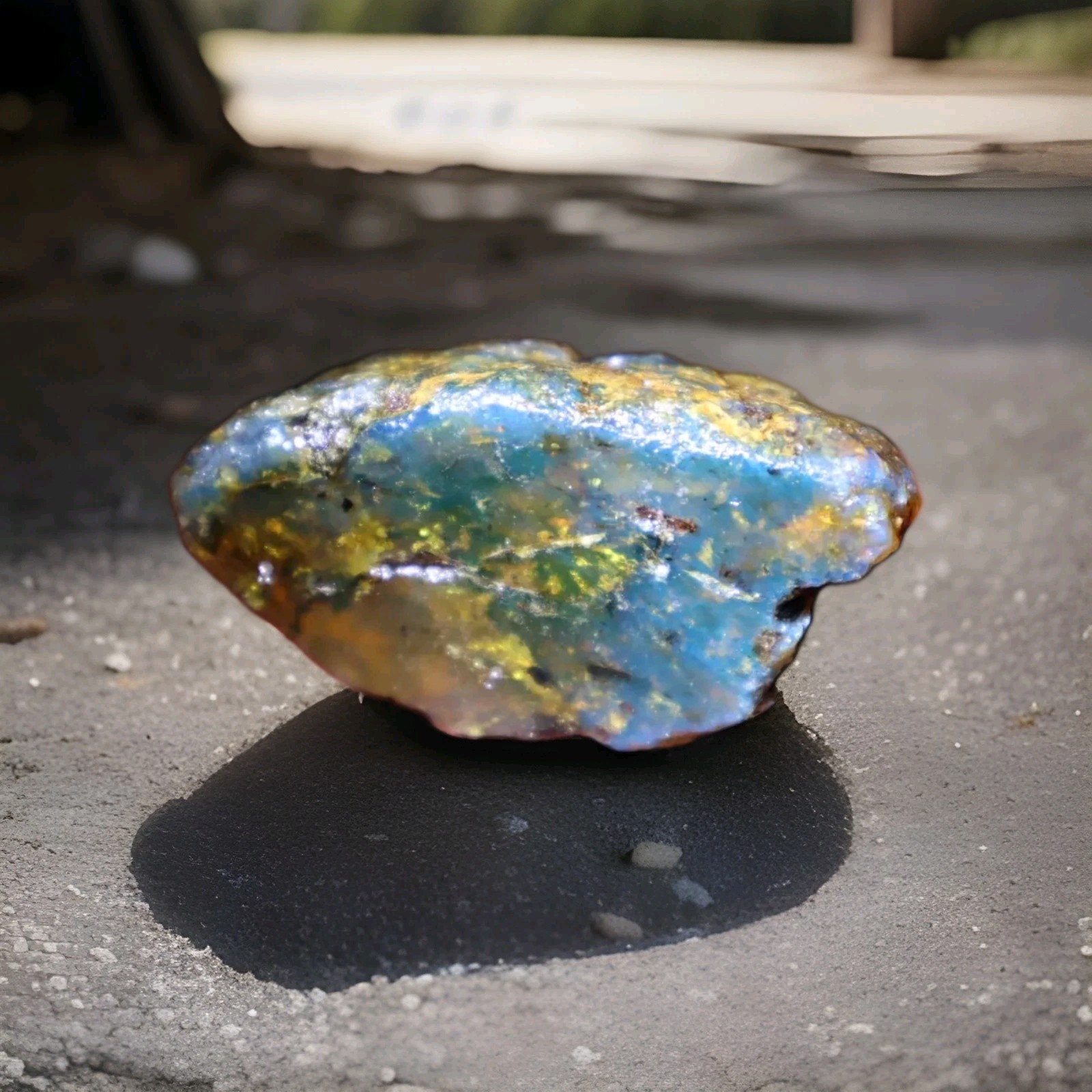 Charming Design Natural Dominican Clear Green Blue Amber Rough Specimen 60mm 28g