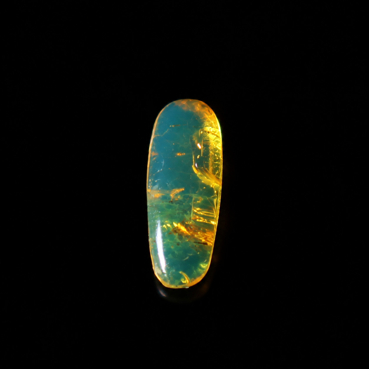 Unique Premium Blue Amber Polished Stone 19mm