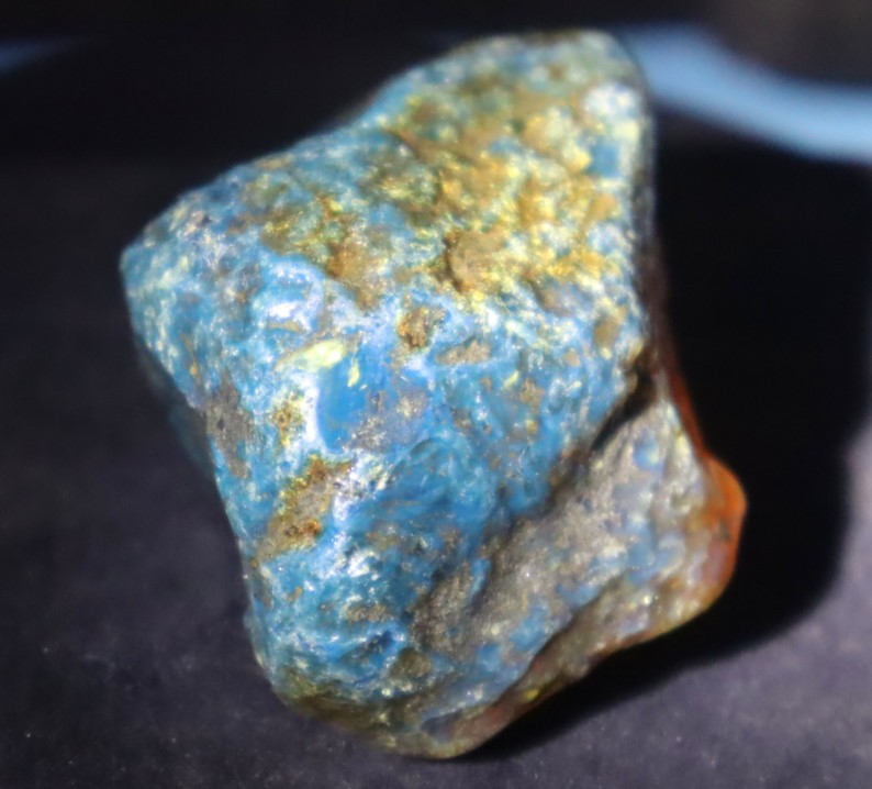 Impressive Natural Dominican Clear Light Blue Gree Amber Rough Specimen 56mm 38g