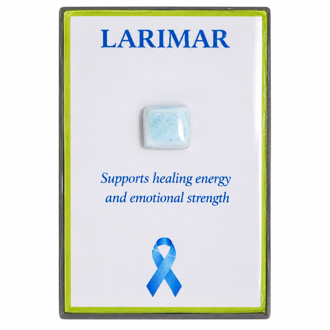 Natural Larimar Healing Magnet Genuine Dominican Stone Fridge Gift COA