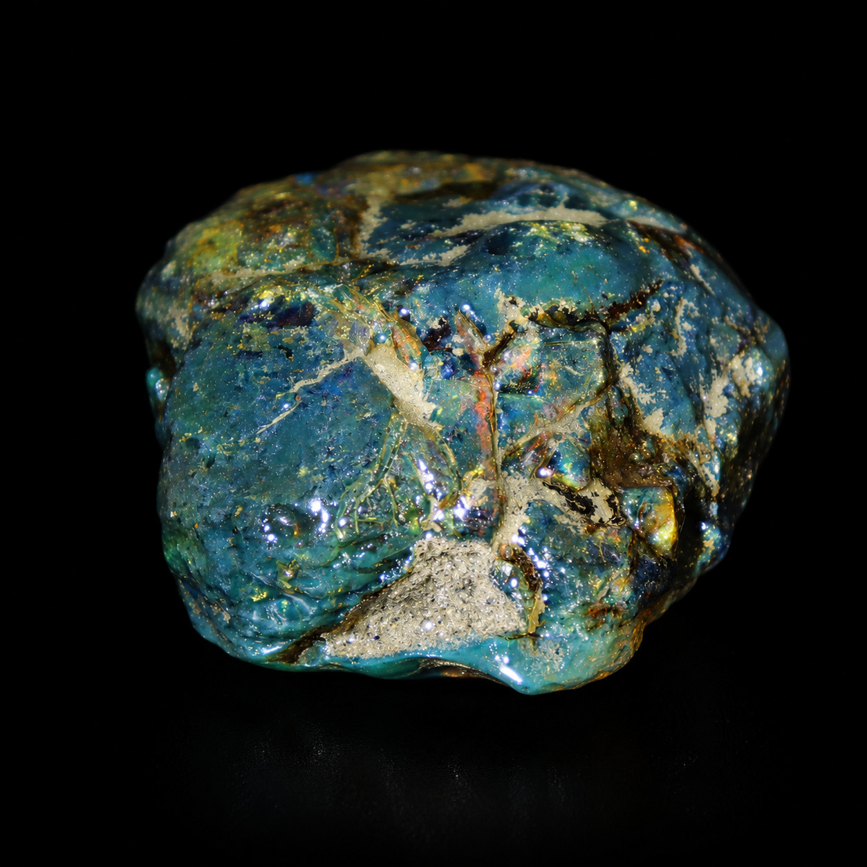 Natural Unique Dominican Green Cognac Blue Amber Rough Specimen Chunk 88mm 124gr