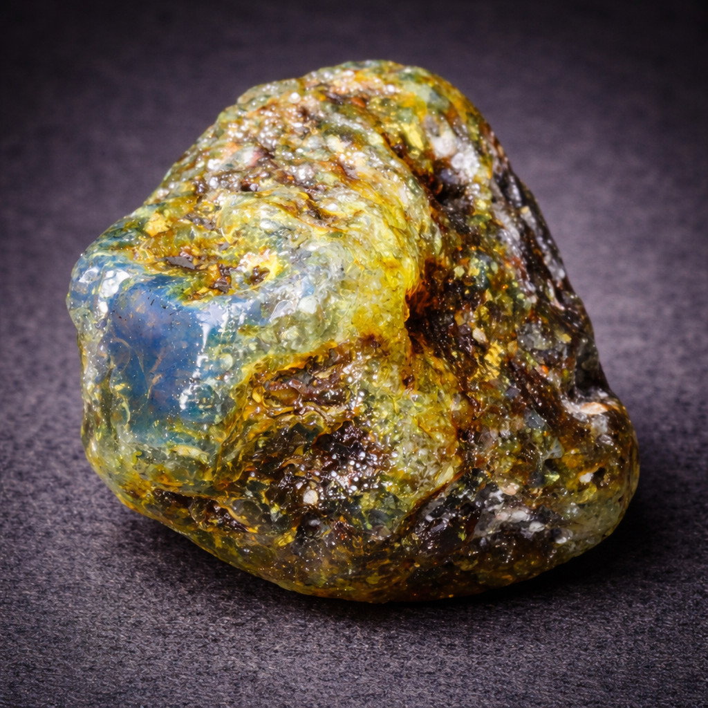 Outstanding Natural Dominican Clear Yellow Blue Amber Rough Specimen 62mm 66g