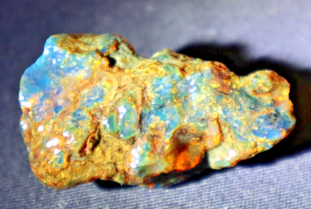 Natural Dominican Translucent Deep Blue Amber Rough Specimen 48mm 13g