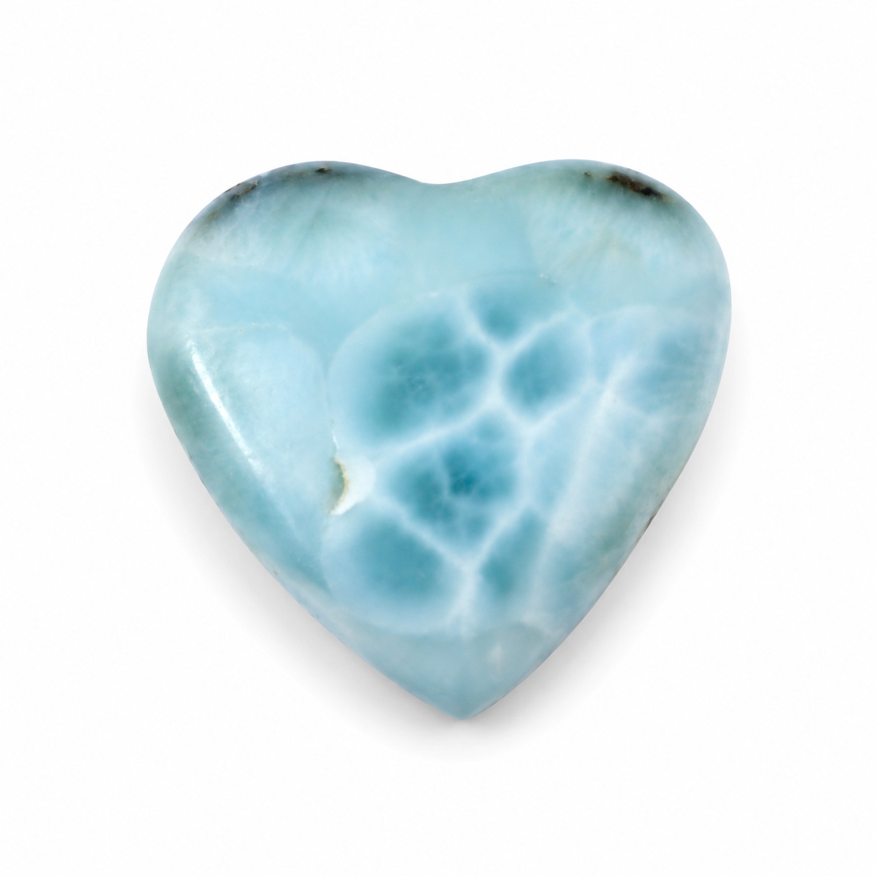 Genuine Beautiful Sky Blue Heart Cabochon 30mm 14.8g
