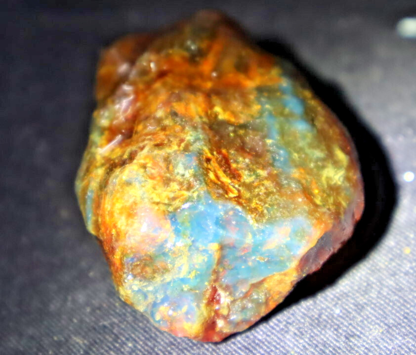 Beautiful Natural Dominican Clear Sky Blue Amber Rough Specimen 52mm 24g