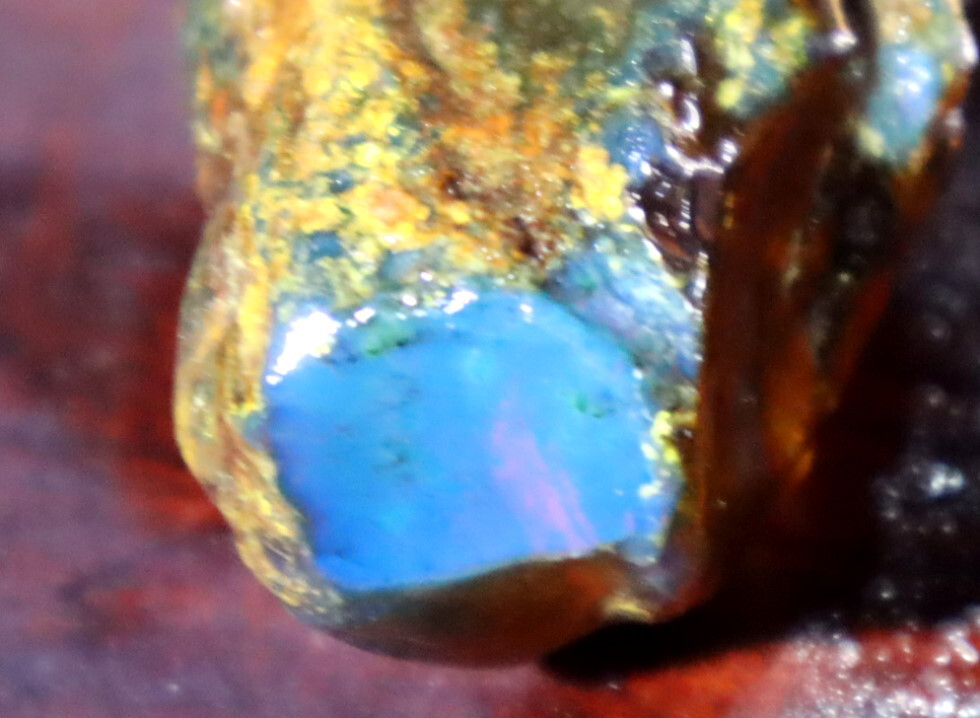 Exquisite Natural Dominican Clear Deep Blue Amber Rough Specimen 45mm 12.7g