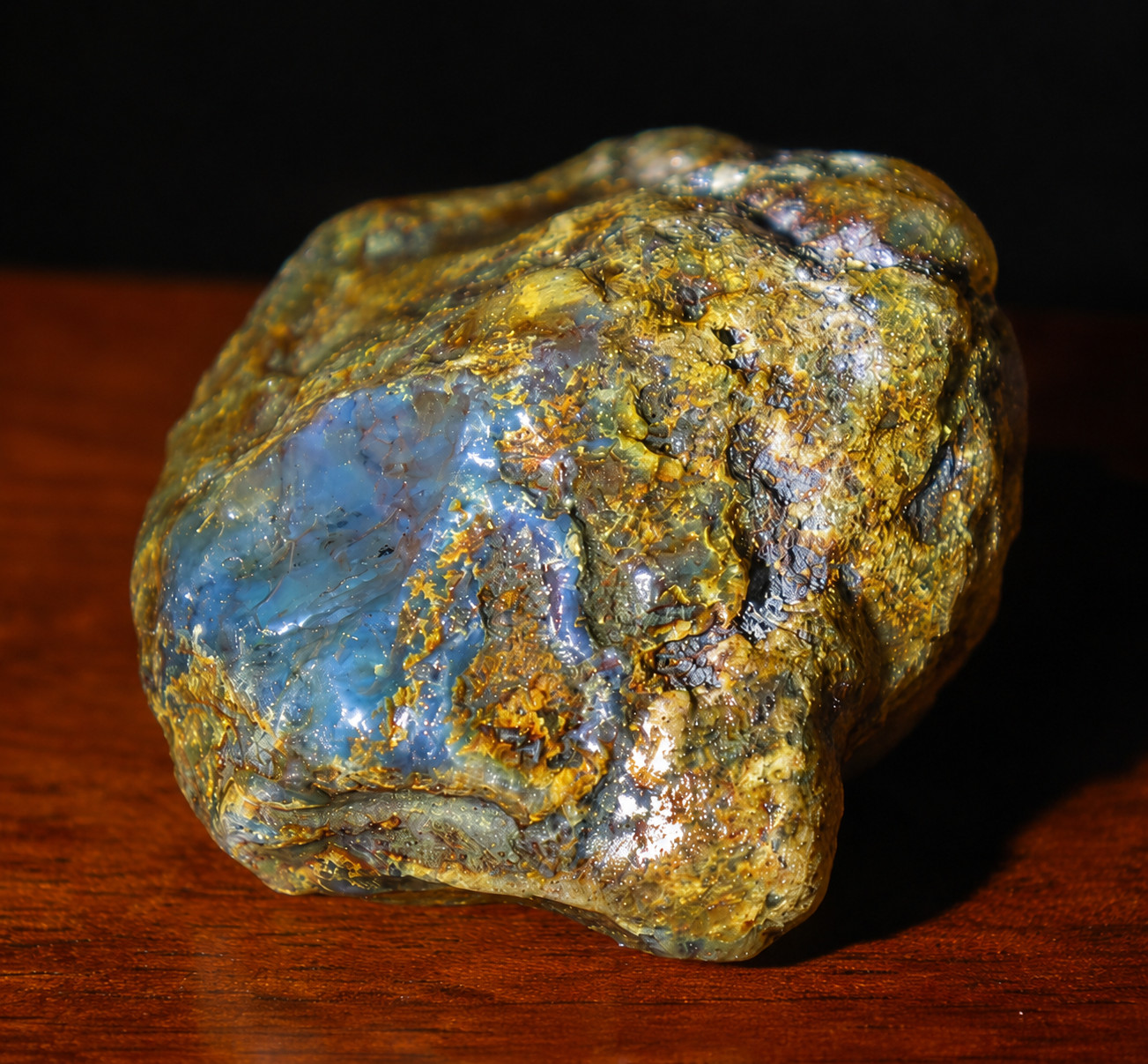 Exquisite Natural Dominican Clear Light Blue Amber Rough Specimen 46mm 22g