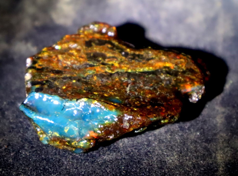 Impressive Natural Dominican Clear Volcanic Blue Amber Rough Specimen 51mm 17.2g