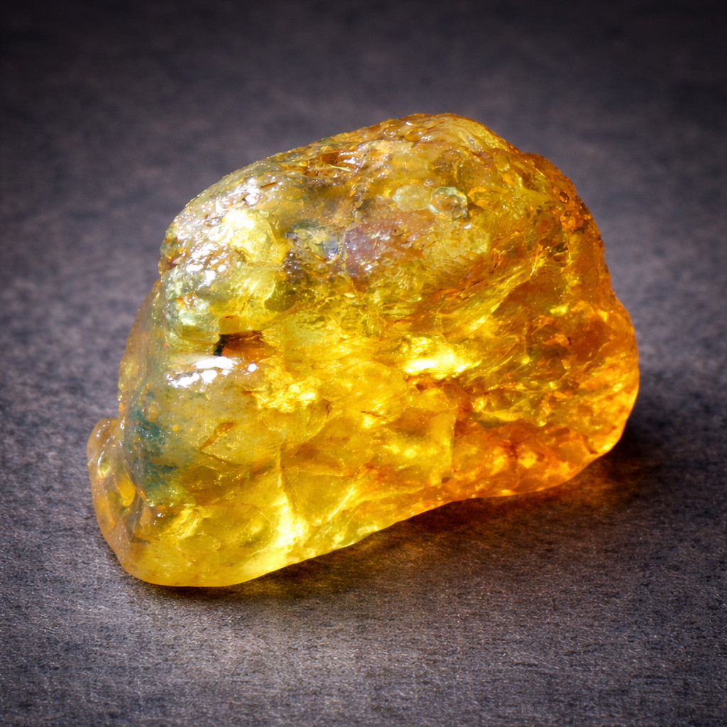 Natur. Dominican Crystal Clear Light Blue YELLOW Amber Rough Specimen 46mm 27.4g
