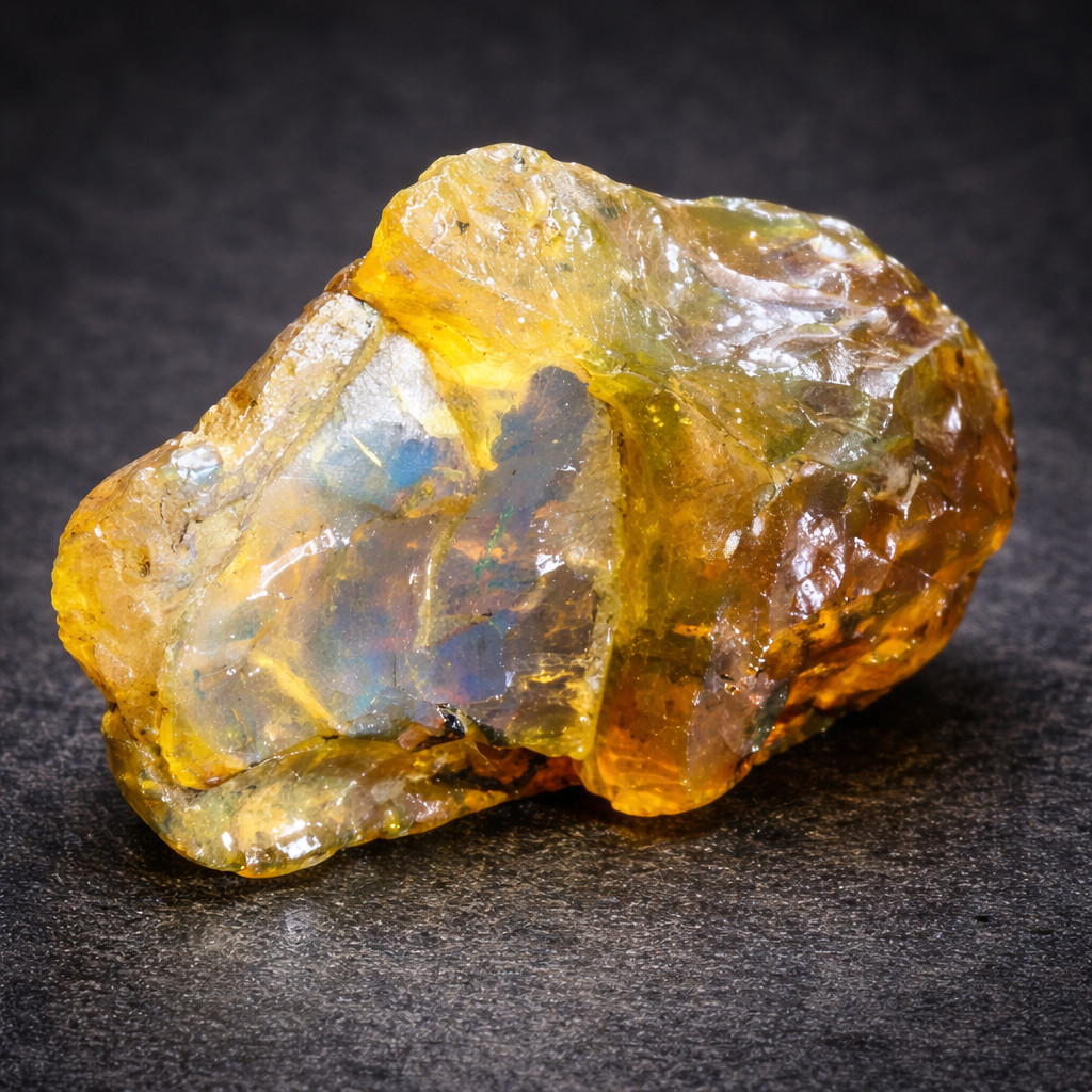 Genuine Dominican Blue Amber Rough Specimen natural Stone 38mm 7g
