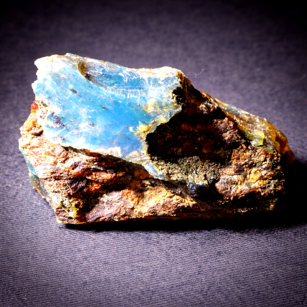 Exquisite Natural Dominican Clear Sky Blue Amber Rough Specimen 60mm 31g