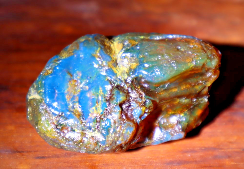 Outstanding Natural Dominican Clear Sky Blue Amber Rough Specimen 53mm 23.4g