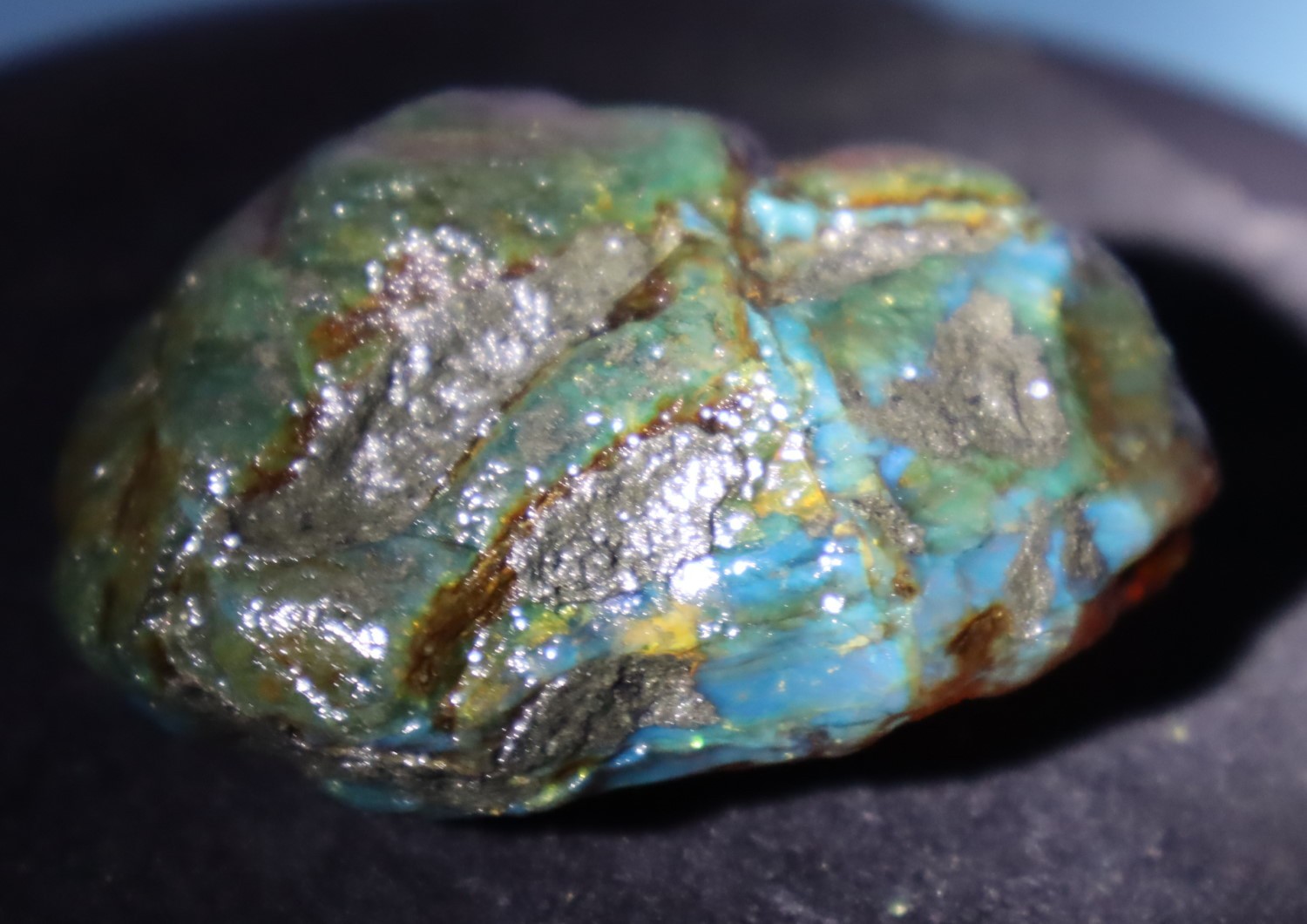 Beautiful Natural Dominican Clear Green Blue Amber Rough Specimen 59mm 40.6g