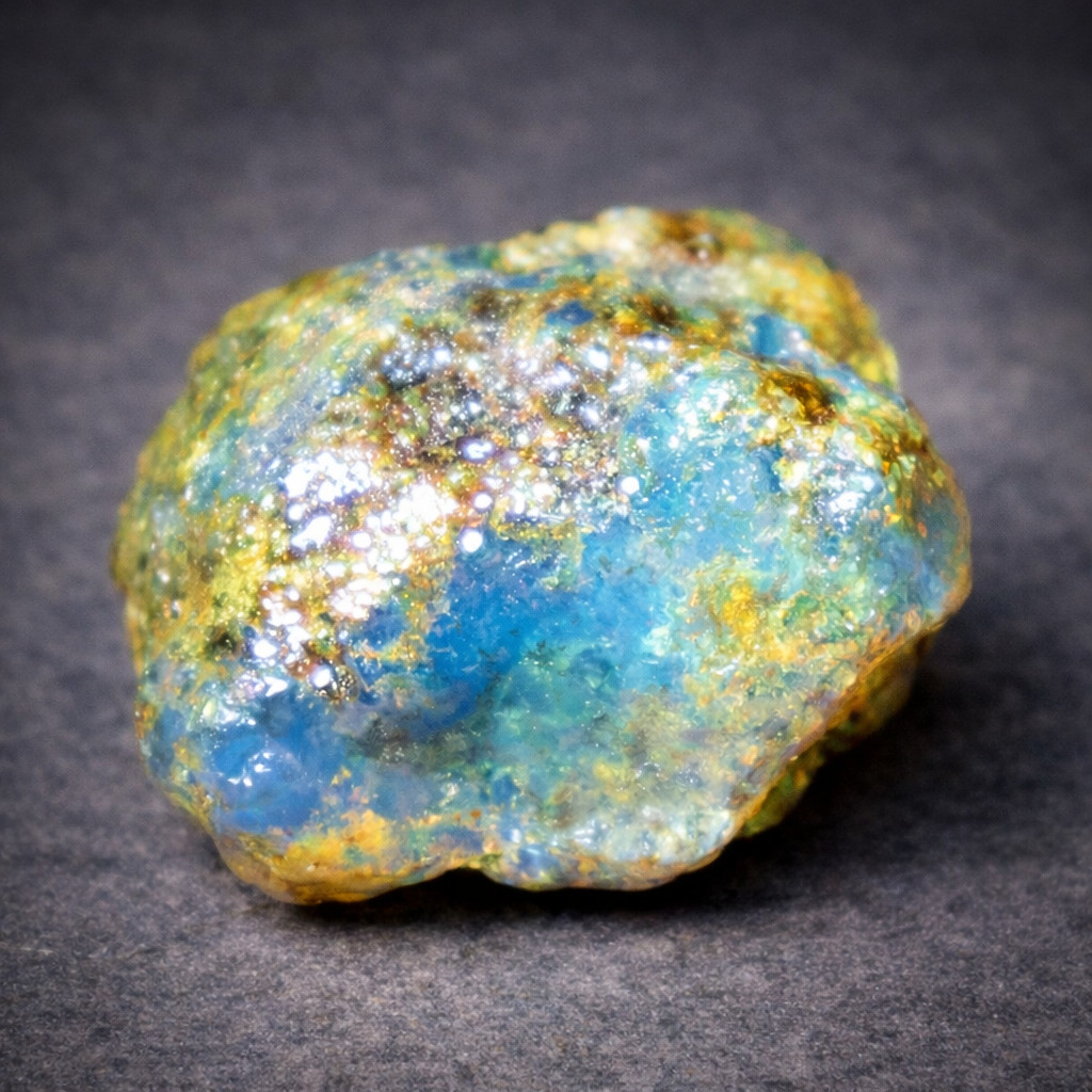 Beautiful Natural Dominican Translucent Sky Blue Amber Rough Specimen 31mm 10.1g