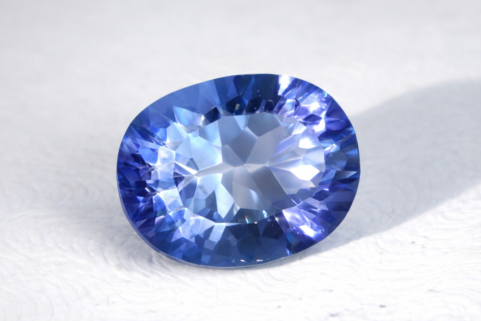 Impressive Faceted Clear Swiss Blue Topaz  Stone 15x10x8mm 7.5CT