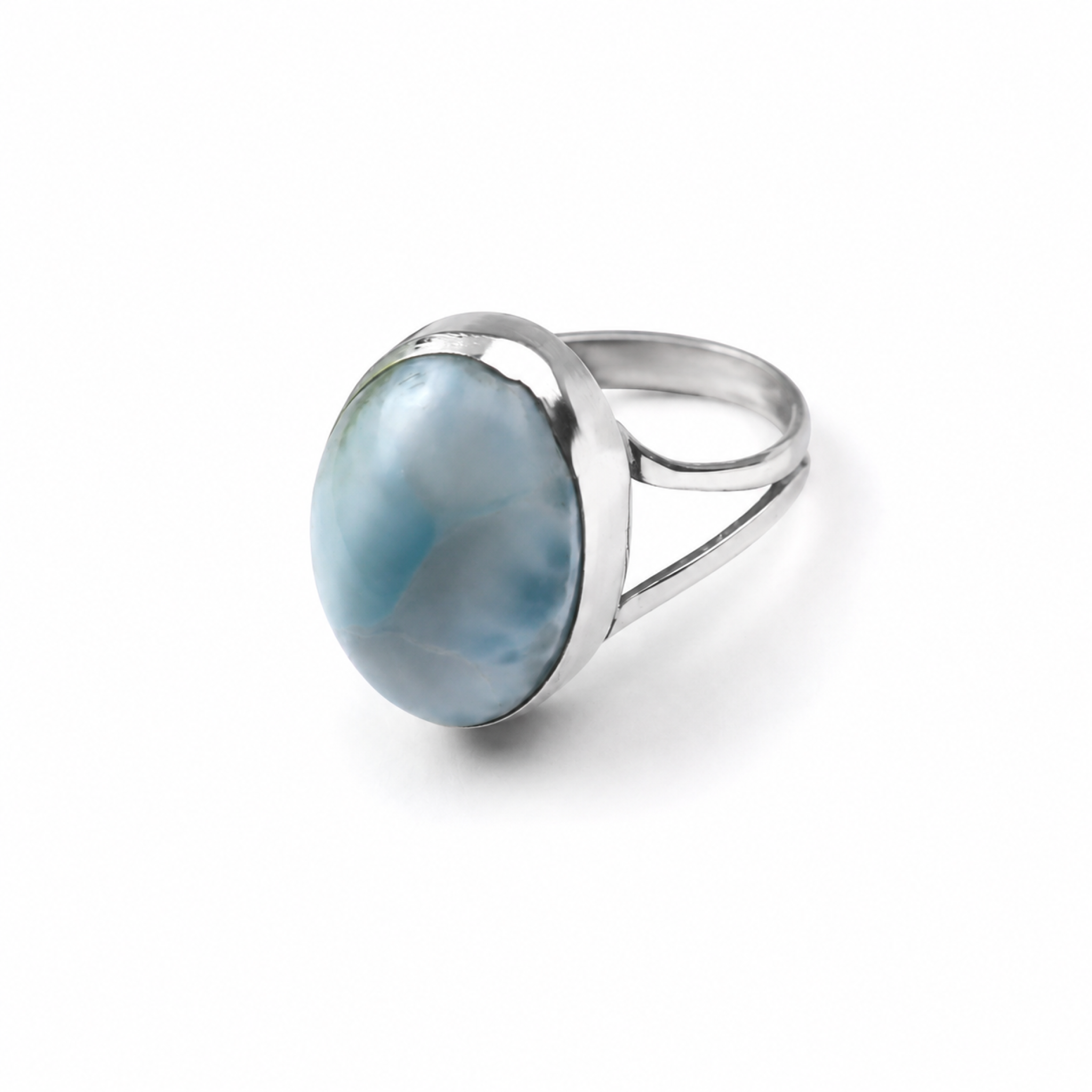 Boutique Collection Sky Blue Larimar 925 Sterling Silver Ring #8.75