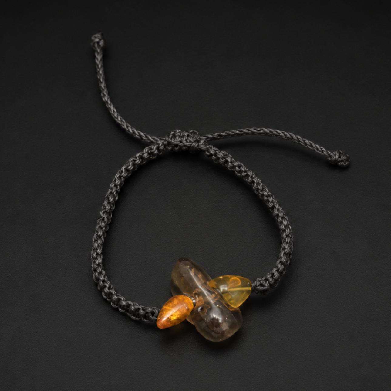 Artisan Translucent Dark Green Dominican Amber Bracelet 24mm