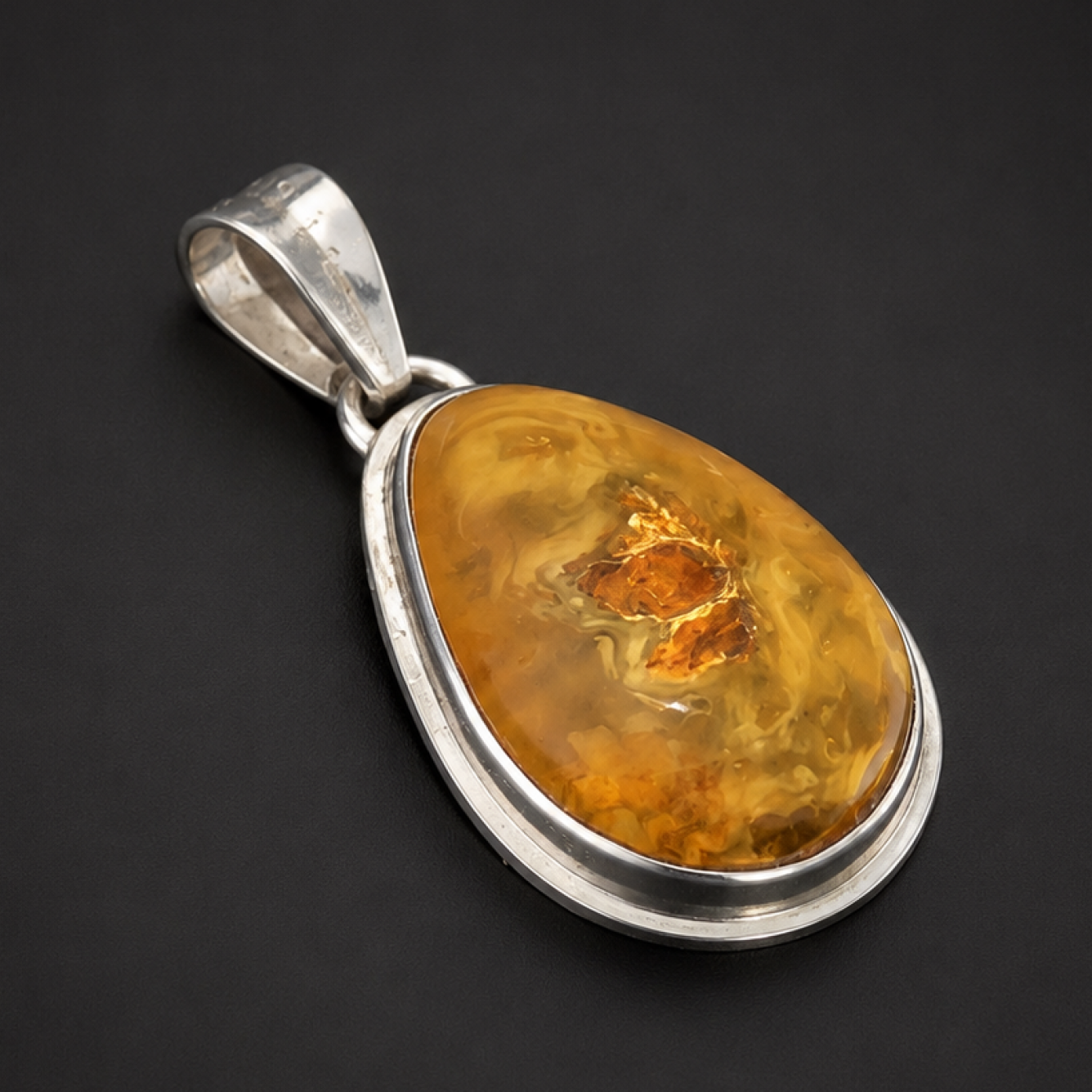 Expertly Crafted Translucent Butter Scotch Yellow Dominican Amber 925 Sterling Silver