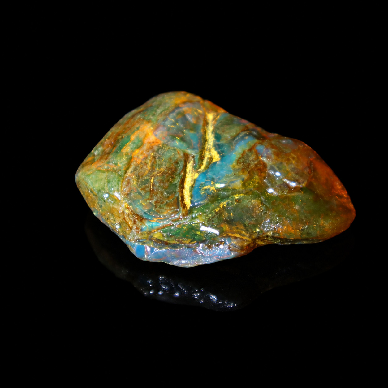 Genuine Sky Blue Dominican Amber Rough Specimen Chunk 65mm 28.9g