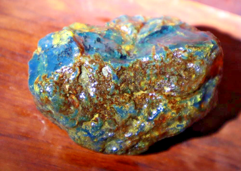 Natural Dominican Clear with inclusions Deep Blue Green Amber Rogh Specimen 35.2
