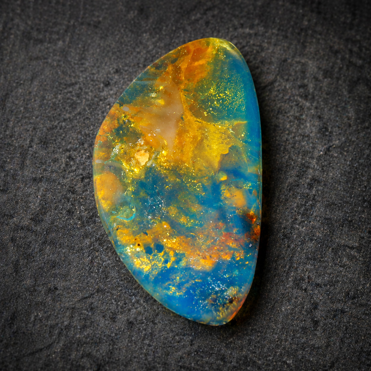 Lovely Natural Dominican Clear  Blue Amber Polished Stone 17mm  free drilling