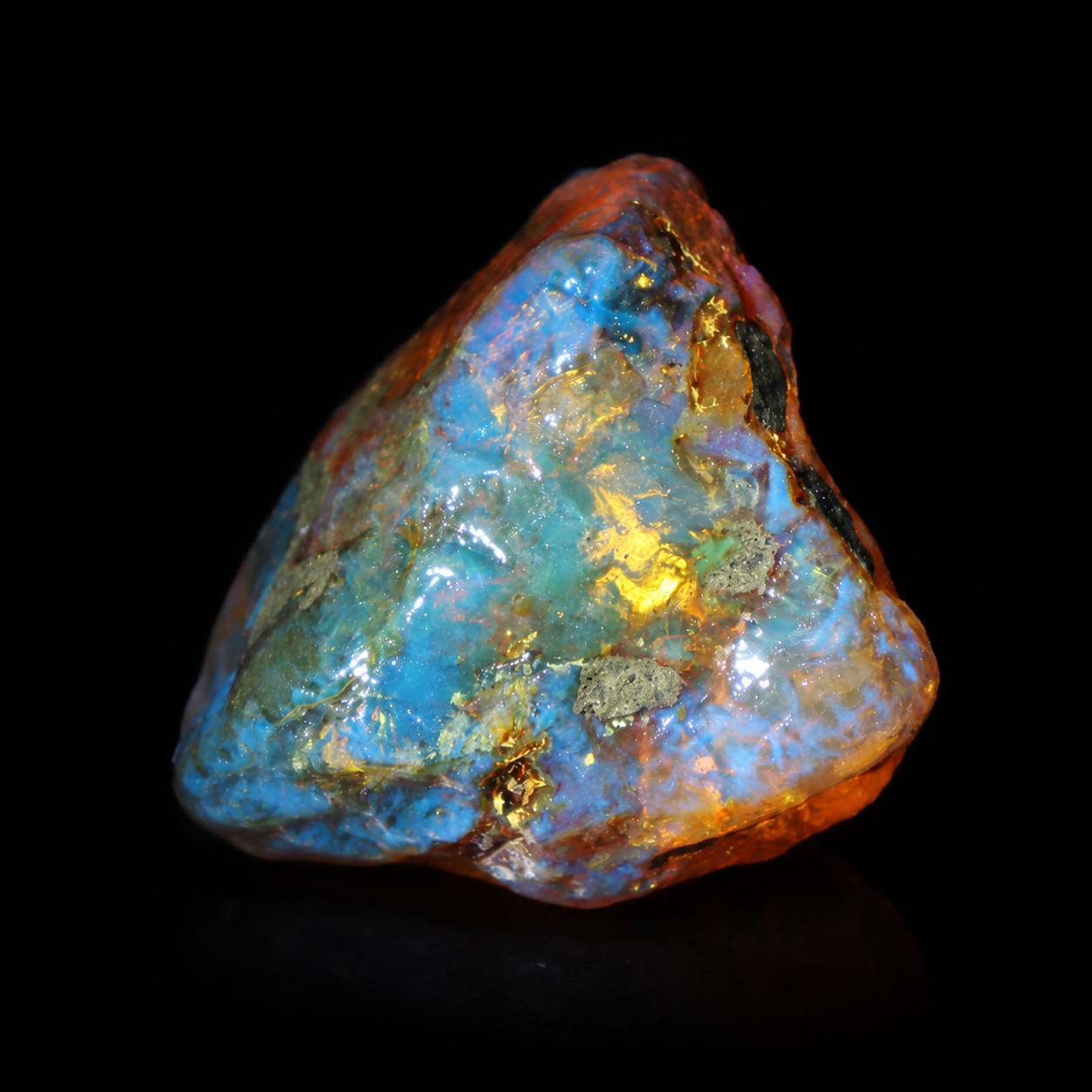 Genuine Natural Green Blue Dominican Amber Rough Specimen Chunk 59mm 63g