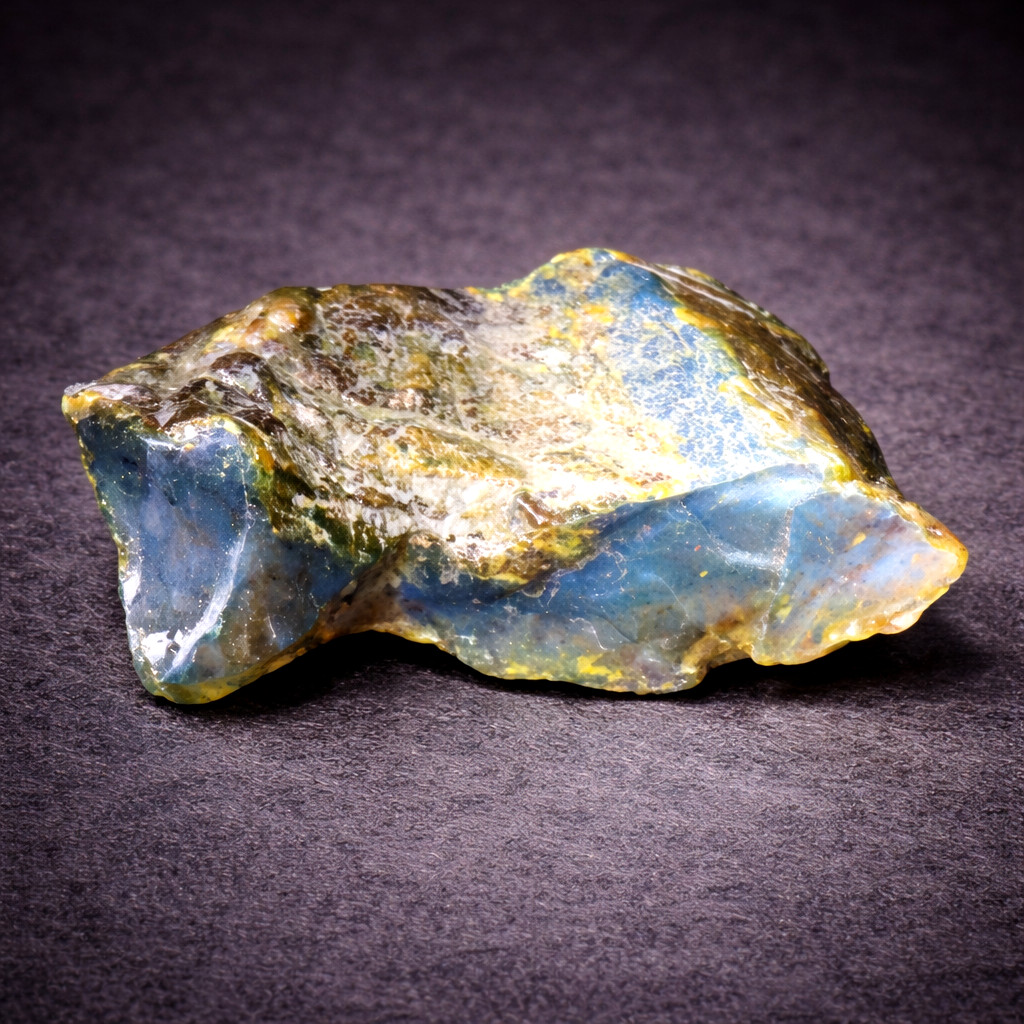 Lovely Natural Dominican Clear Deep Blue Amber Rough Specimen 65mm 16.5g