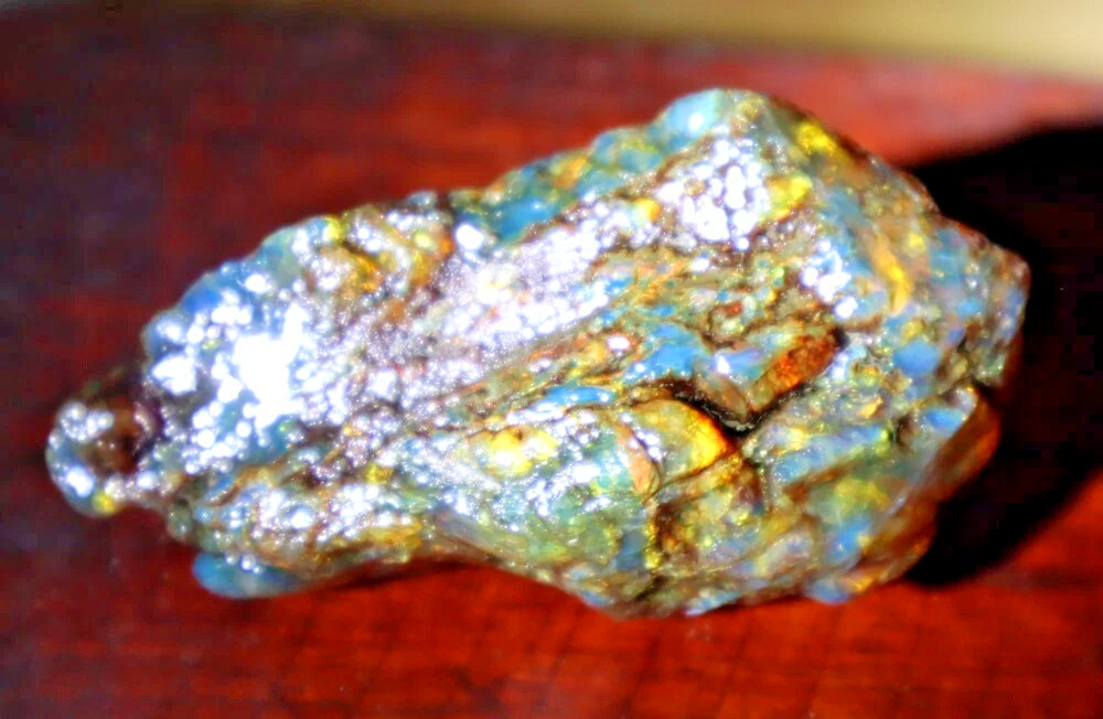 Beautiful Natural Dominican Clear Yellow Blue Amber Rough Specimen 43mm 19.7g