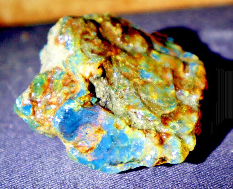 Charming Design Natural Dominican Clear Sky Blue Amber Rough Specimen 51mm 22g