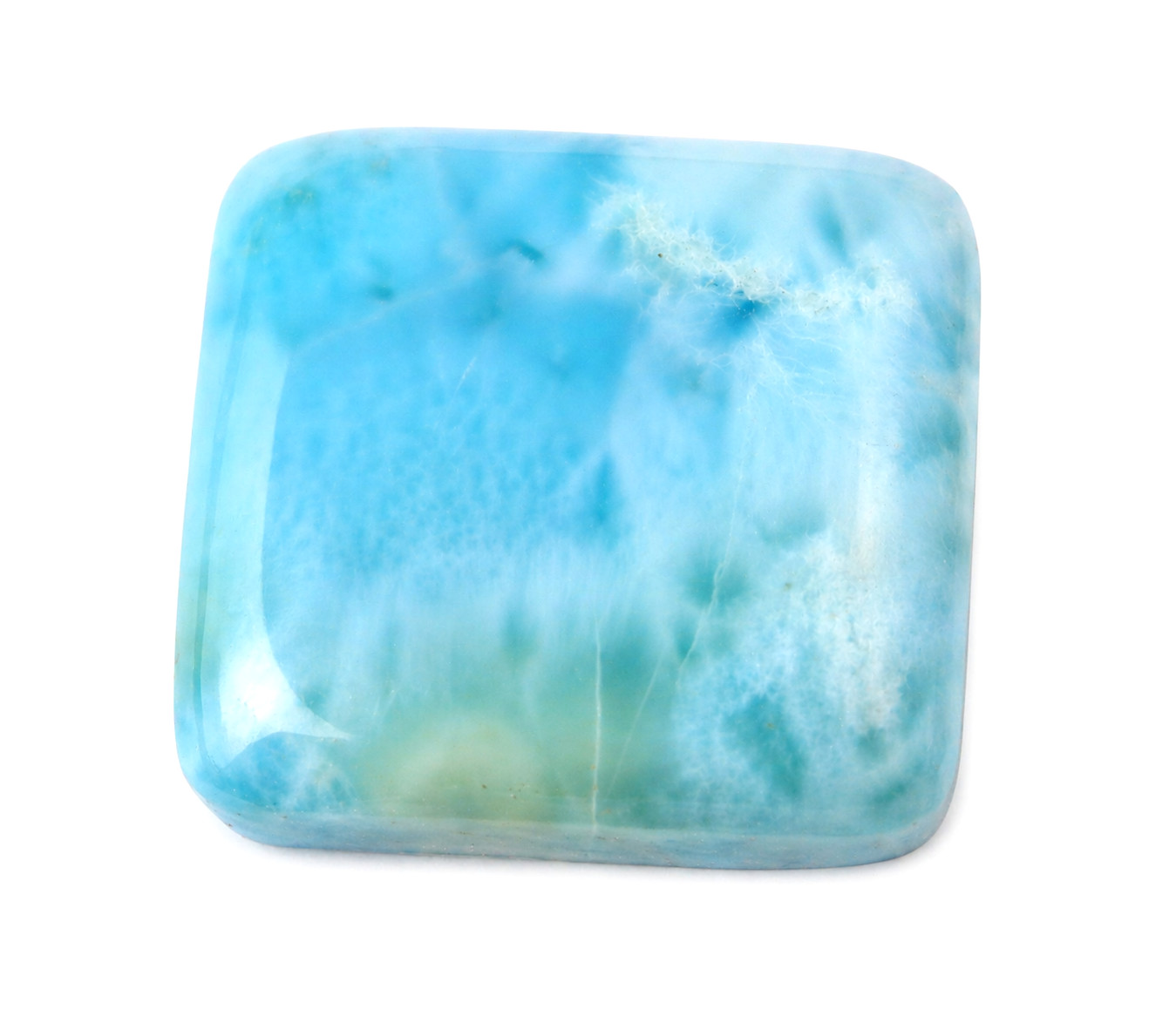 Finest Natural Sky Blue Larimar Cabochon 18mm
