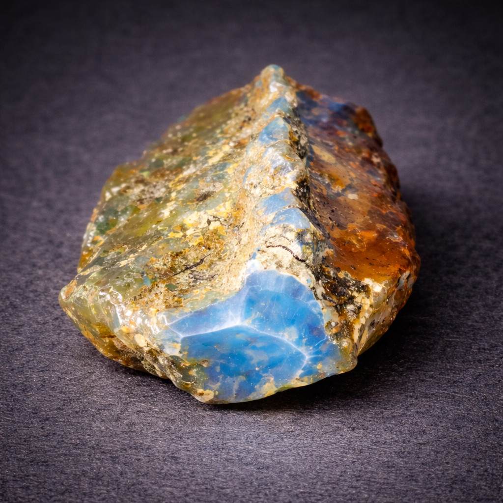 Exquisite Natural Dominican Crystal Clear Sky Blue Amber Rough Specimen 40mm 8g