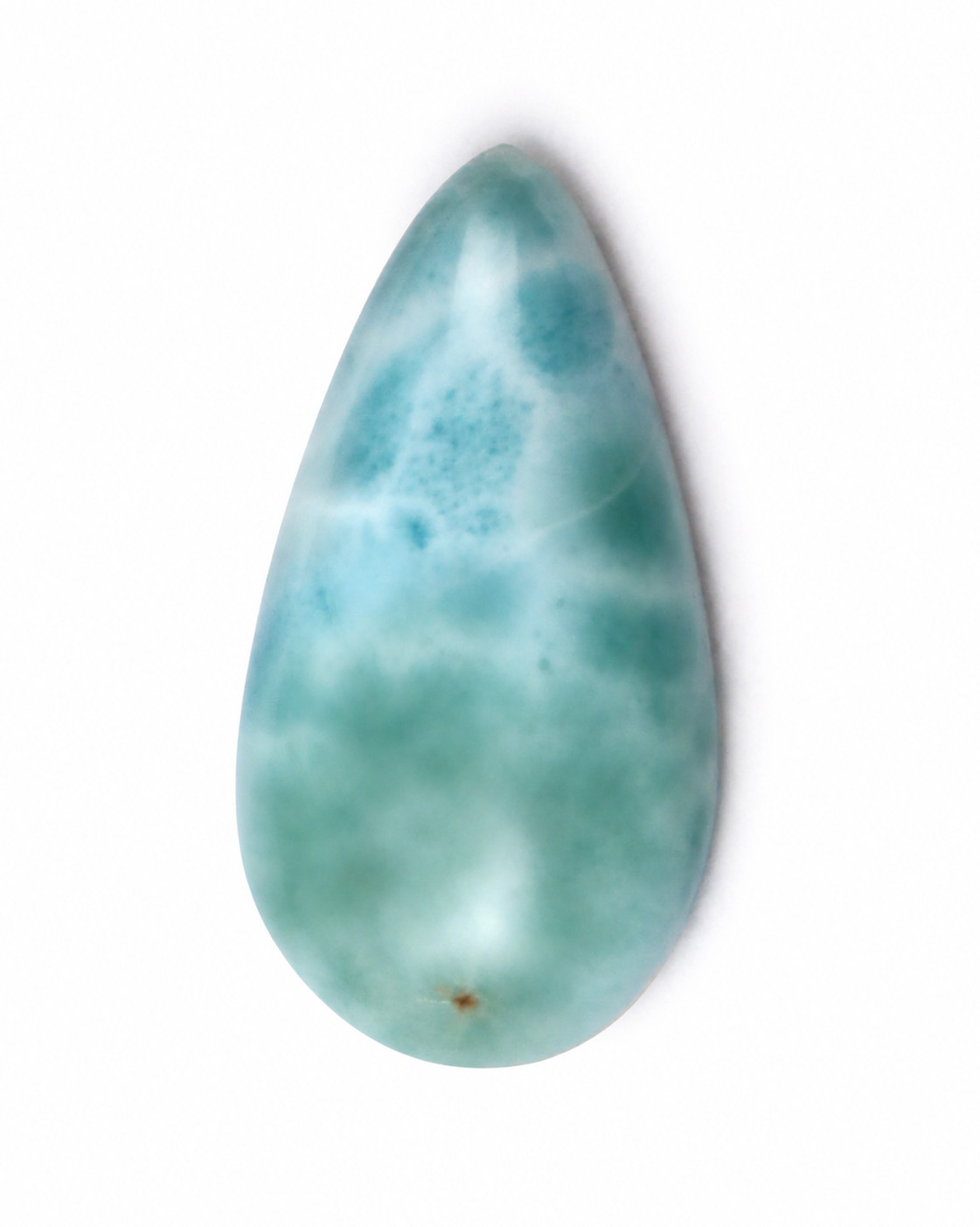 Natural Dominican Ocean Blue Larimar Cabochon 29mm Polished Loose Gemstone