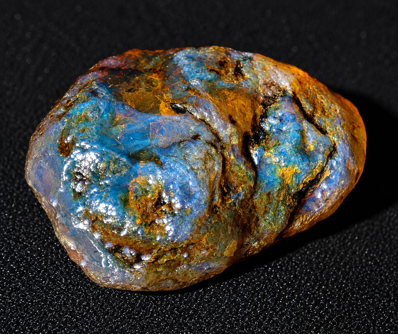 Exquisite Natural Dominican Clear Green Blue Amber Rough Specimen 51mm 18g