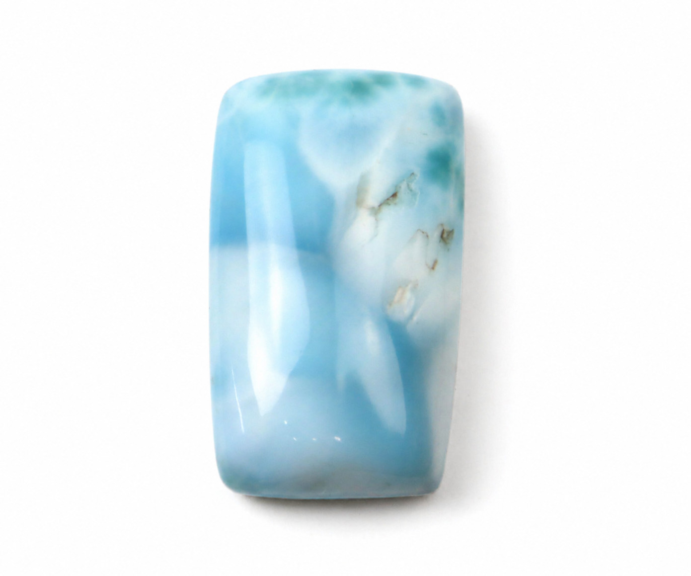 Charming Design Natural Sky Blue Larimar Cabochon 24mm