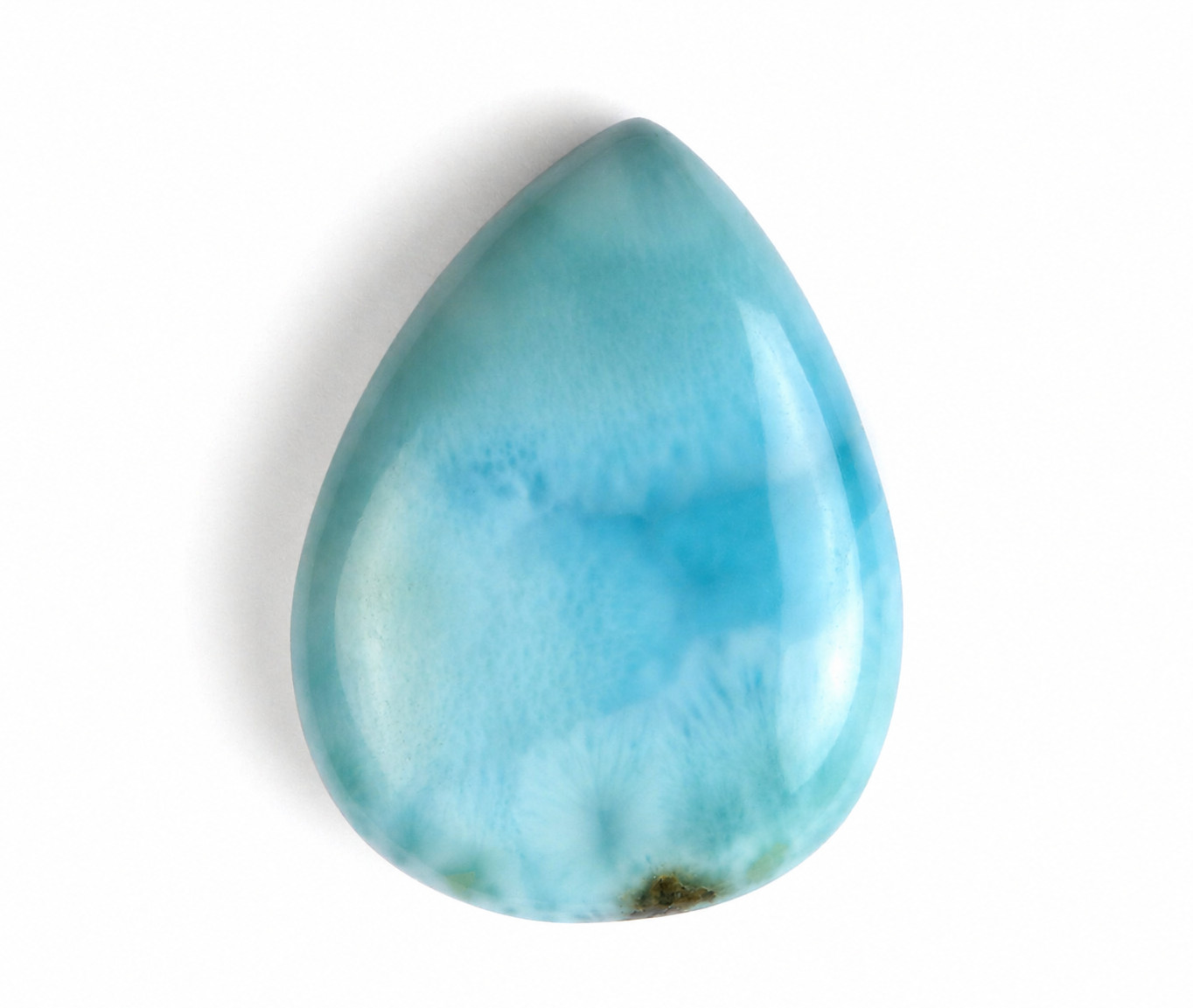 Beautiful Natural Sky Blue Larimar Teardrop Cabochon 31mm