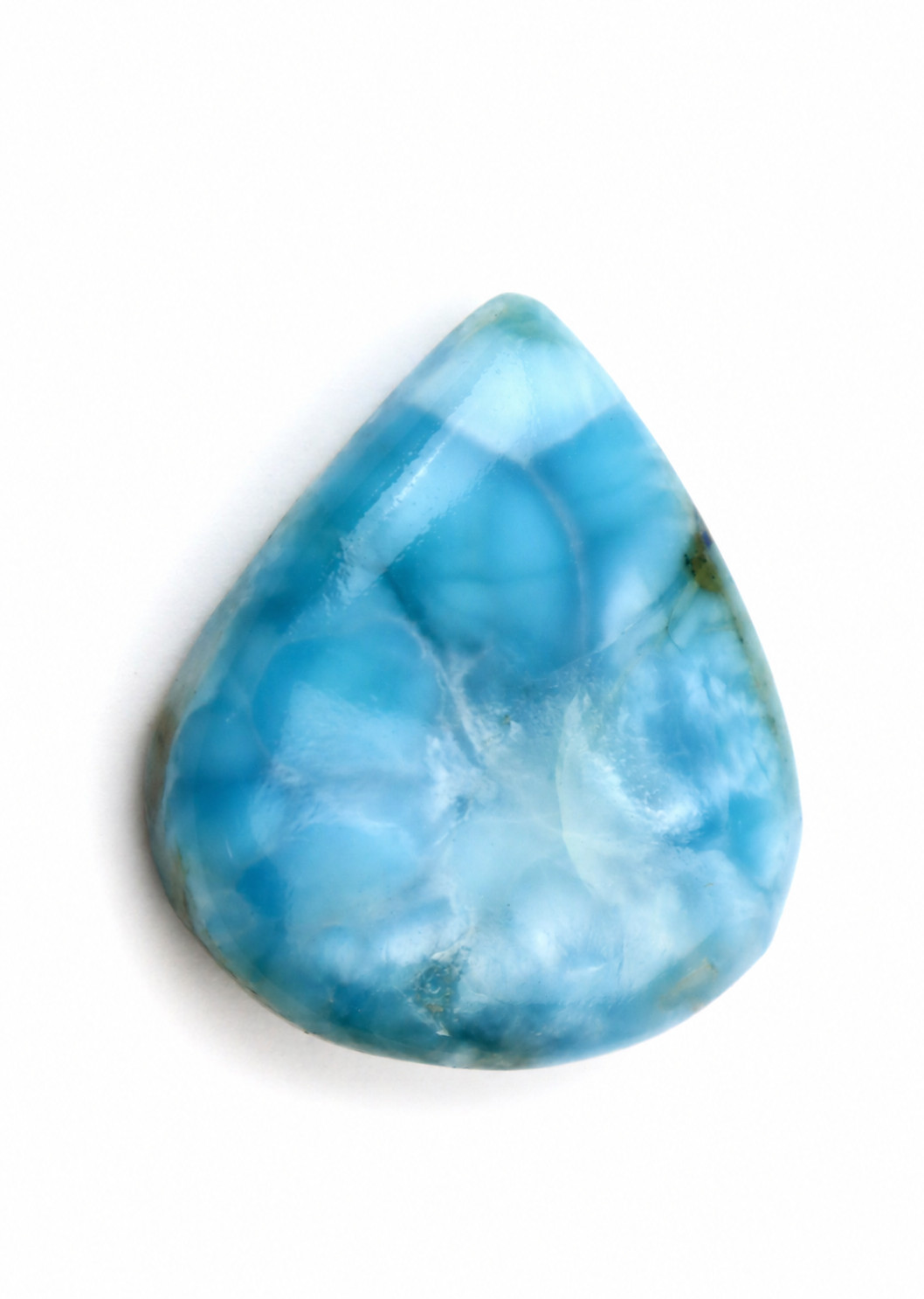 Outstanding Dominican Natural Deep Blue Larimar Teardrop Cabochon 29mm