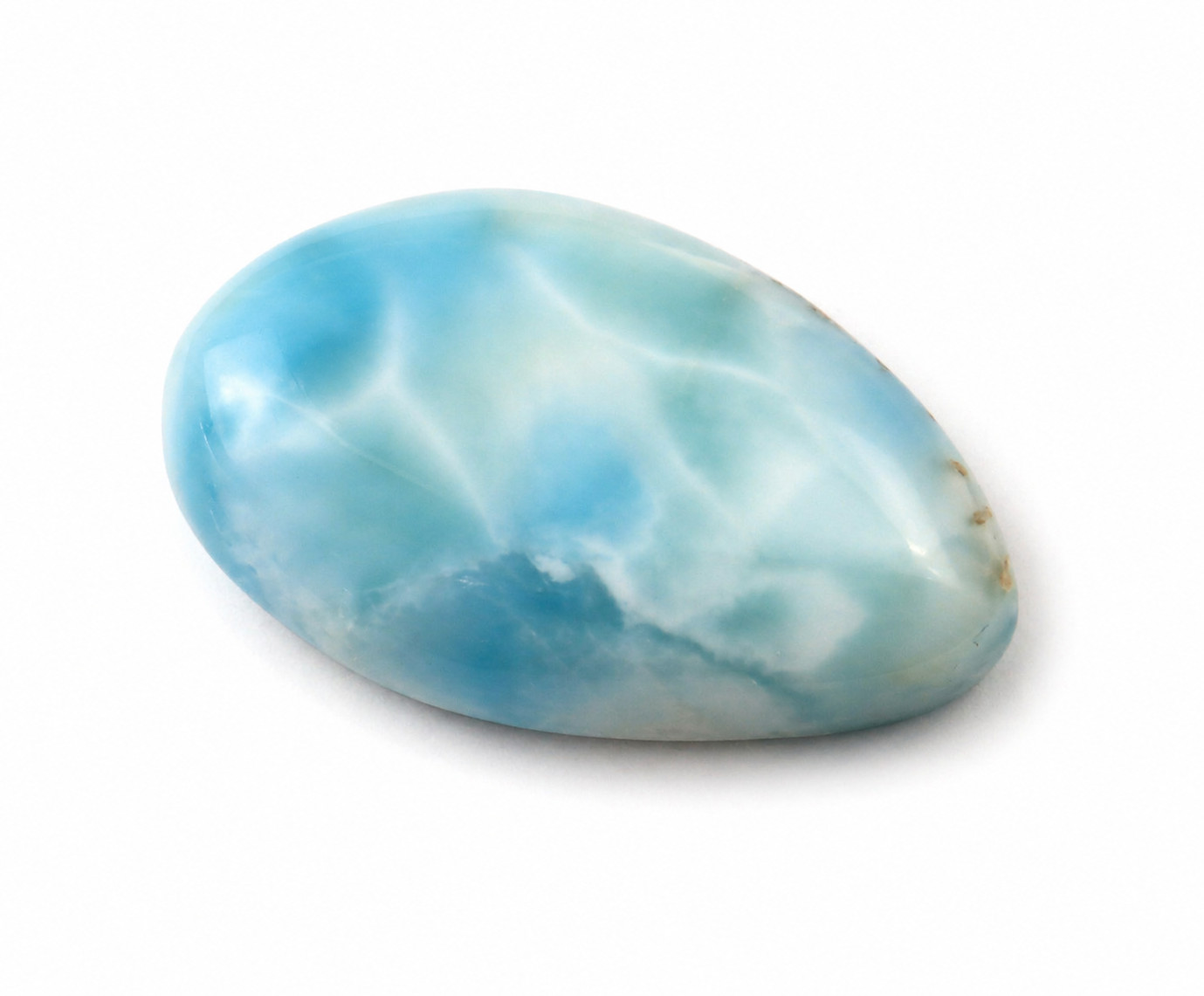 Charming Design Natural Sky Blue Larimar Teardrop Cabochon 29mm