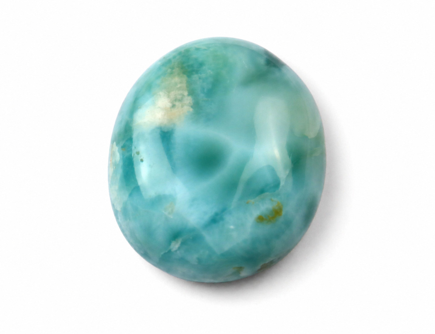Charming Design Natural Sky Blue Larimar Oval Cabochon 26mm