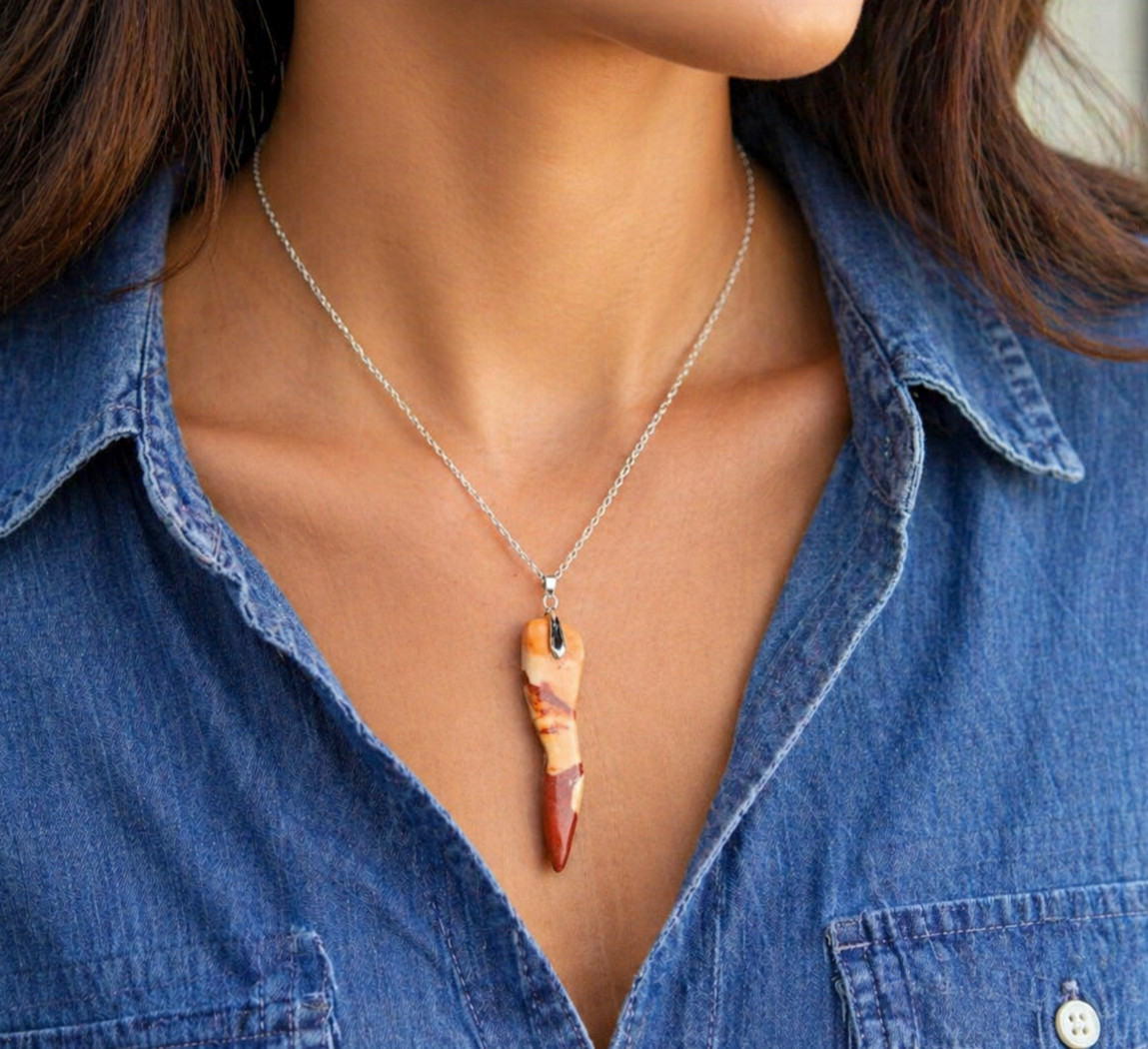Biggest 3.5 Inch Natural Pink Red Jasper Pendant 83mm 95CT free cord